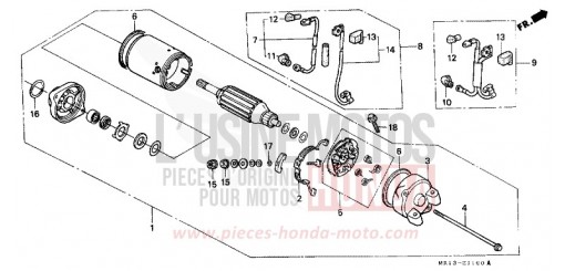 MOTEUR DE DEMARRAGE VT600CN de 1992